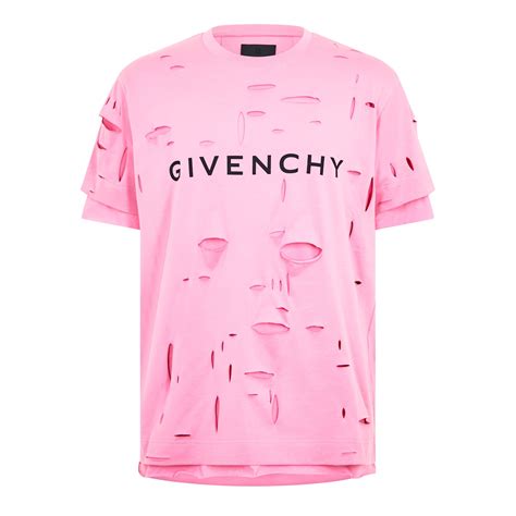 distressed givenchy paris tee|givenchy distressed logo.